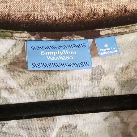 Vera Wang Camouflage Blouse - Picture 4 of 6